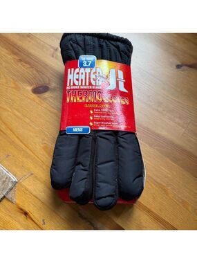 Insulated thermo winter gloves unisex nwt black